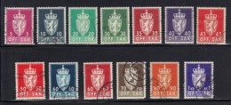 NORVEGE- Divers Timbres De Service De 1955-76- Oblitérés (papier Ordinaire) - Dienstmarken