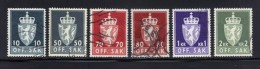 NORVEGE- Divers Timbres De Service De 1955-76- Oblitérés (papier Phosphorescent) - Dienstzegels