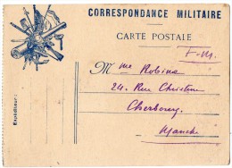 TB 32 - MILITARIA - Carte En Franchise Militaire Pour CHERBOURG - Lettres & Documents