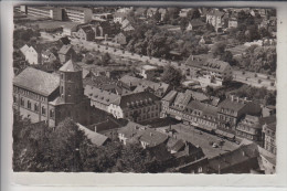 6650 HOMBURG, Marktplatz & Kirche, Luftaufnahme - Saarpfalz-Kreis