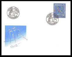 Estonia 1994 Postmark 27.02. Closed Olympic Games In Lillehammer SB Skiing - Invierno 1994: Lillehammer