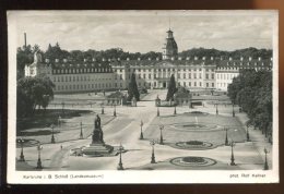 CPSM Allemagne KARLSRUHE Schloss Landesmuséum Château Musée - Karlsruhe