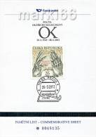 Czech Republic - 2013 - To Memory Of Oldrich Kulhanek,  Czech Painter - Commemorative Sheet With Hologram - Cartas & Documentos
