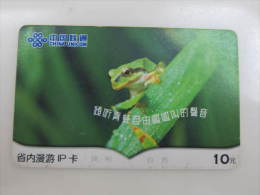 China Prepaid Phonecard,frog ,used - Chine