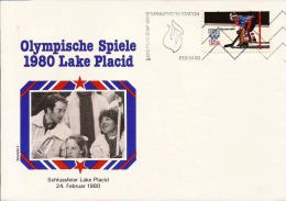 XIII OLIMPIADE LAKE PLACID 1980 FDC USA  CERIMONIA DI CHIUSURA - Hiver 1980: Lake Placid