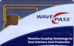 BANKING CARD DEMO TEST NEW CHIP NOUVELLE PUCE WAVE PASS RARE - Exhibition Cards