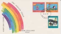 New Zeeland 1987 FDC Kite - Covers & Documents