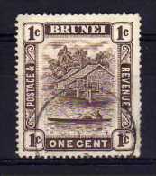 Brunei - 1947 - 1 Cent Definitive (Watermark Multiple Script CA) - Used - Brunei (...-1984)