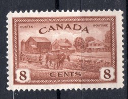 Canada 1946 8 Cent Eastern Farm Issue #268  MH - Unused Stamps