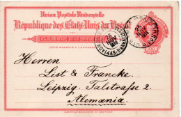 BRESIL ENTIER POSTAL POUR L'ALLEMAGNE 1918 - Postwaardestukken