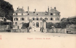 COPPET CHATEAU DE STAEL ANIMEE CARTE PRECURSEUR - Coppet