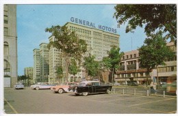 Etats-Unis- Automobiles- THE GENERAL MOTORS BUILDING - Scan Recto-verso - Detroit
