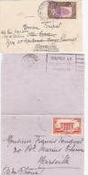 MARTINIQUE/DJIBOUTI  2 LETTRES - Briefe U. Dokumente