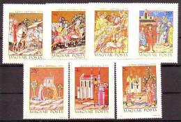 HUNGARY - 1971. Miniatures From The Illuminated Chronicle Of King Lajos I. Of Hungary - MNH - Unused Stamps