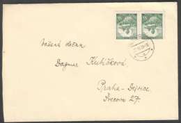 BuM1181 - Böhmen Und Mähren (1939) Jilemnice (czech. Postmark) Letter, Tariff: 1,00K (stamp: 2x 50h Castle Karlstejn) - Briefe U. Dokumente