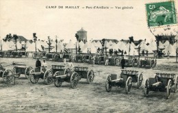 CPA MILATARIA  LE CAMP DE MAILLY PARC D ARTILLERIE VUE GENERALE 1908 - Autres & Non Classés