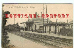 78  LES MUREAUX < GARE Et ARRIVEE Du TRAIN De PARIS < BAHNHOF < RAILWAY < DOS SCANNE - Les Mureaux