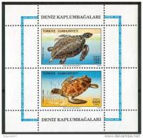 1989 Turchia Fauna Tartarughe Turtles Tortues Block MNH** Nu136 - Turtles