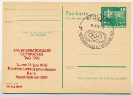 DDR P79-12d-78 C63-b Postkarte PRIVATER ZUDRUCK Olympischer Tag Berlin Sost. 1978 - Cartes Postales Privées - Oblitérées