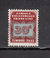AEF * YT N° TAXE 5 - Unused Stamps