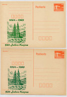 DDR P86II-23-89 C78 2 Postkarten Privater Zudruck 925 JAHRE KAYNA 1989 - Cartes Postales Privées - Neuves