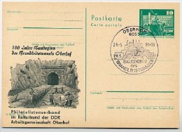 DDR P79-20b-81 C153-c Postkarte PRIVATER ZUDRUCK Brandleitetunnel Oberhof Sost. 1981 - Private Postcards - Used