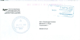 BRD Erfurt Privatpost 2006 THPS Thüringer Post Service Kommunalpolitische Vereinigung Der CDU - Private & Local Mails