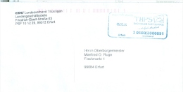 BRD Erfurt Privatpost 2004 THPS Thüringer Post Service CDU Landesverband Thüringen - Privatpost