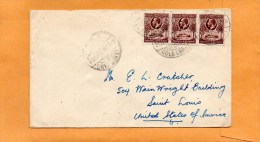 Gold Coast 1936 Cover Mailed To USA - Goudkust (...-1957)