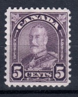 Canada 1930 5 Cent King George V Arch Issue #169 MH - Unused Stamps