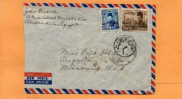 Egypt Old Cover Mailed To USA - Briefe U. Dokumente