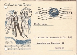 Portugal  Bilhete Postal Conheça As Suas Danças: Vira, Do Lugar Da Amorosa, Porto Estoril 1963 (58) - Covers & Documents