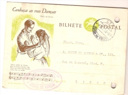 Portugal  Bilhete Postal Conheça As Suas Danças: Vira, De Covas, Povoa De Varzim Lisboa 1958 (60) - Briefe U. Dokumente