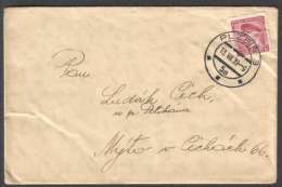 BuM0588 - Böhmen Und Mähren (1939) Plzen 3 (letter) Tariff: 1,00K, Stamp: T.G. Masaryk (1850-1937) - Storia Postale
