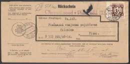 BuM0492 - Böhmen Und Mähren (1941) Pilsen 1 - Plzen 1 / Pilsen 1 - Plzen 1 (acknowledgment Of Receipt) - Briefe U. Dokumente