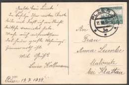 BuM0451 - Böhmen Und Mähren (1939) Plzen 3 (czech. Postmark!) Postcard: Plzen; Tariff. 50h (czech. Stamp - Plzen) - Storia Postale