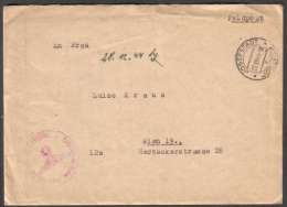 BuM0410 - Böhmen Und Mähren (1944) Josefstadt - Josefov (Feldpost !) Letter - Storia Postale