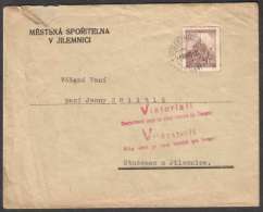 BuM0403 - Böhmen Und Mähren (1941) Starkenbach - Jilemnice (postmark: Viktoria!! - Vitezstvi!!) Letter, Tariff: 1,20K - Storia Postale