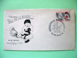 Argentina 1959 FDC Cover - Mother Day - Girl With Doll - Covers & Documents