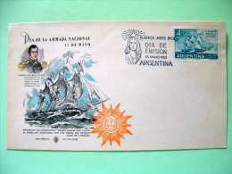 Argentina 1963 FDC Cover - Ship - Bouchard - Lettres & Documents