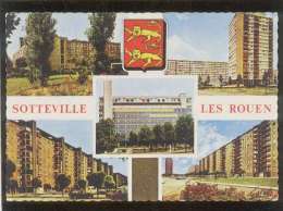 76 Sotteville Les Rouen Multivue édit. Estel N° F.3.208 R , Immeubles - Sotteville Les Rouen