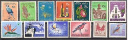 ** 1972/74 SUD AFRICA SOGGETTI DIVERS UCEELLI BIRDS  MNH  YVERT 337A/337N CAT. 71,30 - Ungebraucht