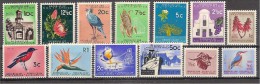 ** 1961-62 AFRICA DEL SUD DEF. SOGGETTI DIVERSI UCCELLI BIRDS MNH  YVERT 248/260 CAT. 110,00 - Unused Stamps