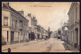 CPA  ANCIENNE- FRANCE- ANET (28)- RUE DIANE DE POITIERS EN HIVER- BELLE ANIMATION- ATTELAGES- ECOLE D'HORLOGERIE- - Anet