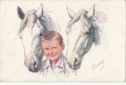 CPA KARL FEIERTAG- BOY WITH HORSES - Feiertag, Karl