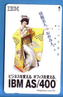Japan Japon Télécarte Telefonkarte Geisha Geishas Kimono Frau Femme Girl Women Nr. 110 - 110131 IBM AS 400 - Cultura