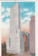 CPA NEW YORK CITY- CHANIN BUILDING, MADISON SQUARE STATION SPECIAL ROUND STAMP - Otros Monumentos Y Edificios