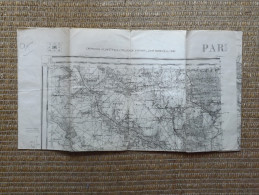 CARTE - PARIS - 48 - PROJECTION LAMBERT - ZONE NORD DE GUERRE - PONTOISE - TIRAGE DE MAI 1942 - Topographische Karten