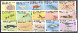 **  BRITISH ANTARTIC TERRITORY FAUNA MARINA MNH YVERT 128/143 - Unused Stamps