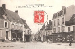 Remalard (61) Place Du Marché Et Rue De L'Eglise - Remalard